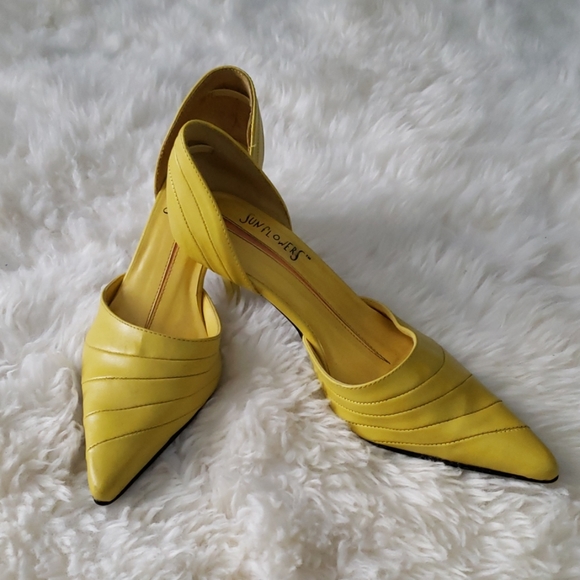 sunflower yellow heels